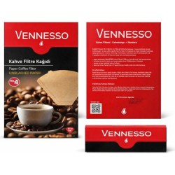 Vennesso Kahve Filtre Kağıdı NO:4