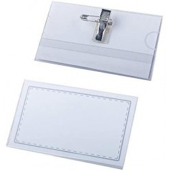 Rubenis İğneli Yaka Kartı İsimlik Şeffaf 50 li