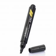 Lacco Permanent Markör - Kesik Uç - Siyah