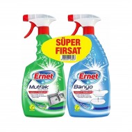 Ernet Süper Likit Promosyon Mutfak + Banyo Temizleyici Sprey (1+1) 750 ML
